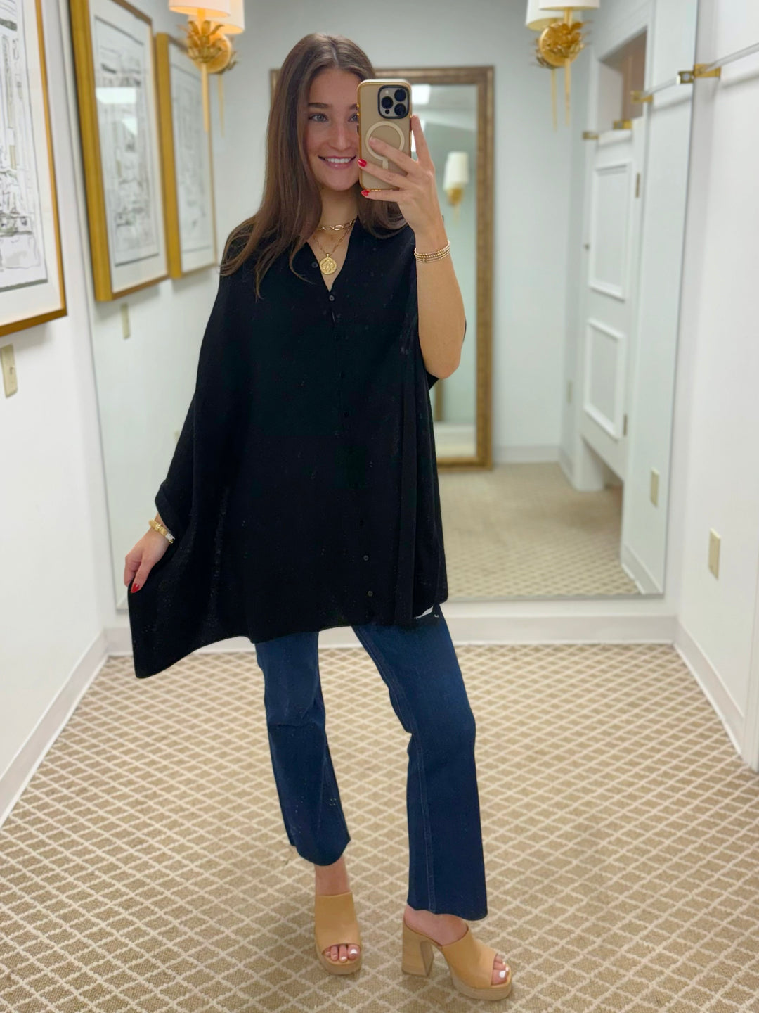 Cashmere Topper | Black