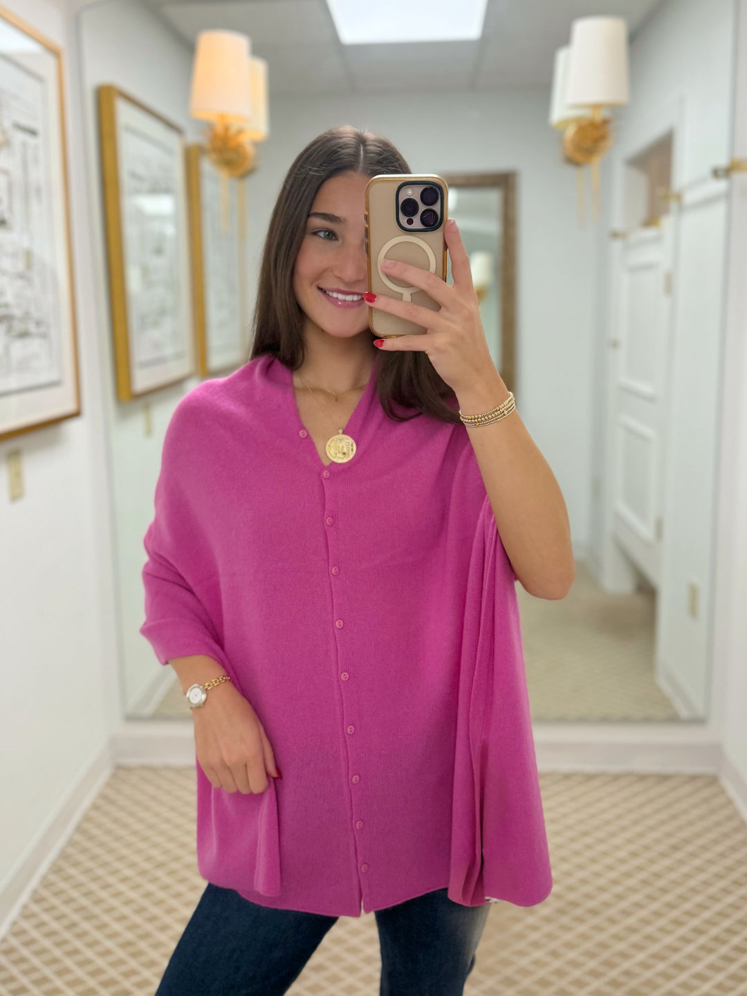 Cashmere Topper | Glow Pink