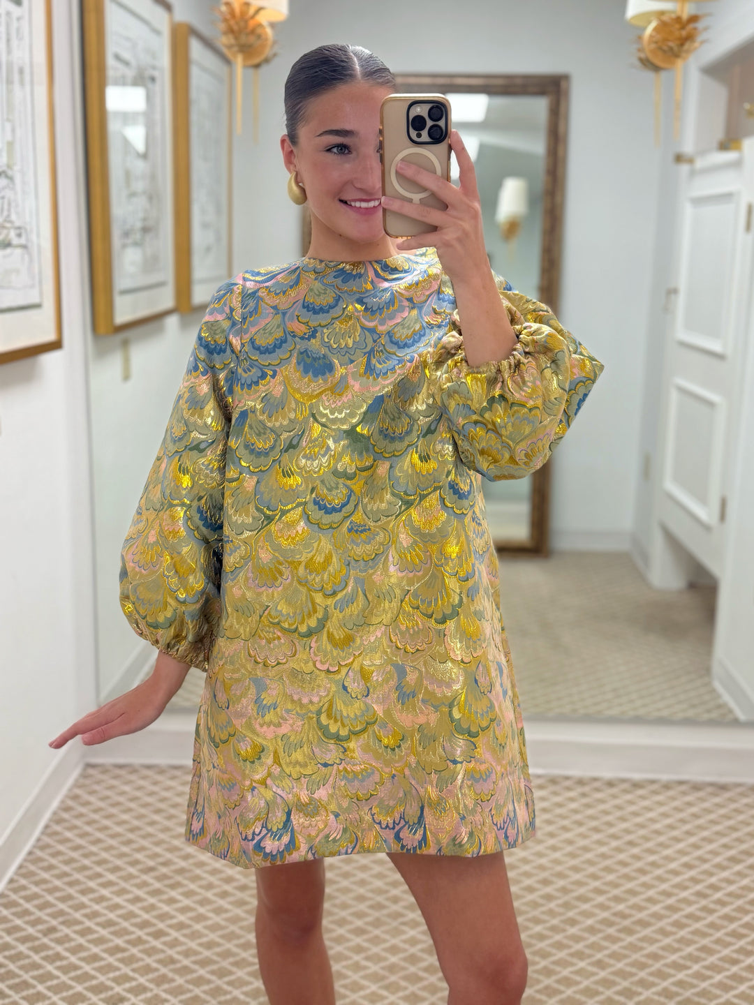 Rosanna Mini Dress | Gilded Marble
