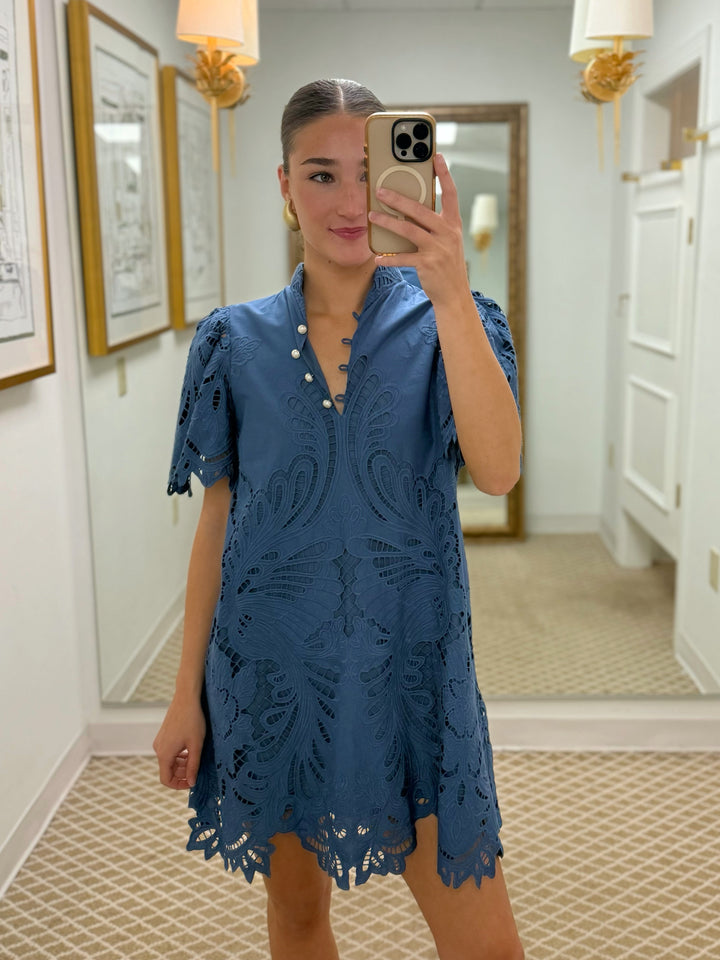 Elliana Mini Dress | Lapis Blue