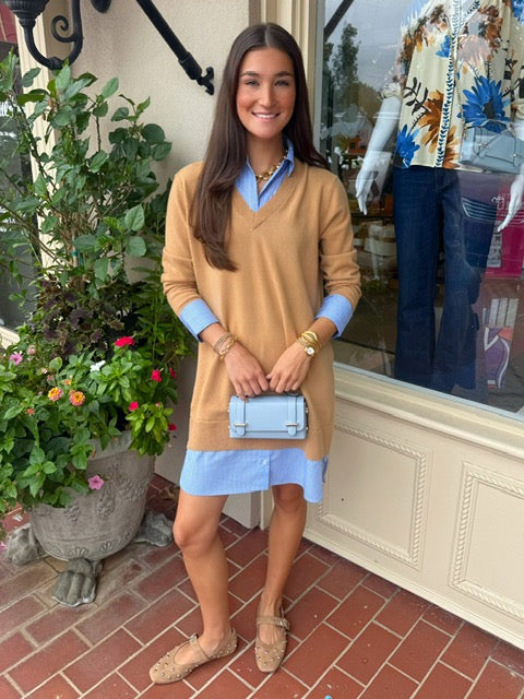 Logan Cashmere Dress | Iced Coffee