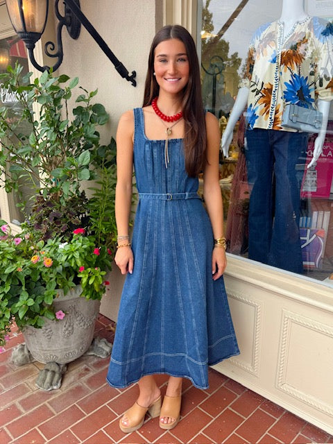 Alice Dress | Washed Denim