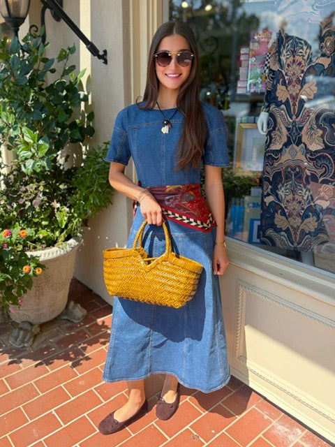 Loving Dress | Blue Rigid Denim