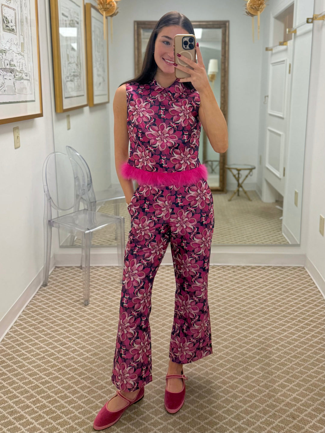 Lindsay Brocade Top | Multi