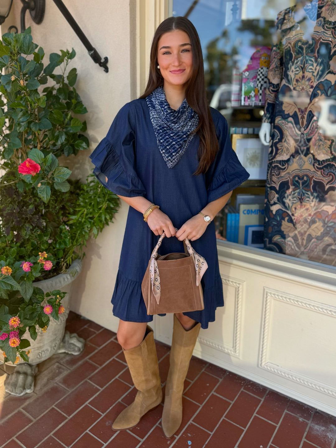 Soleil Mini Dress | Denim