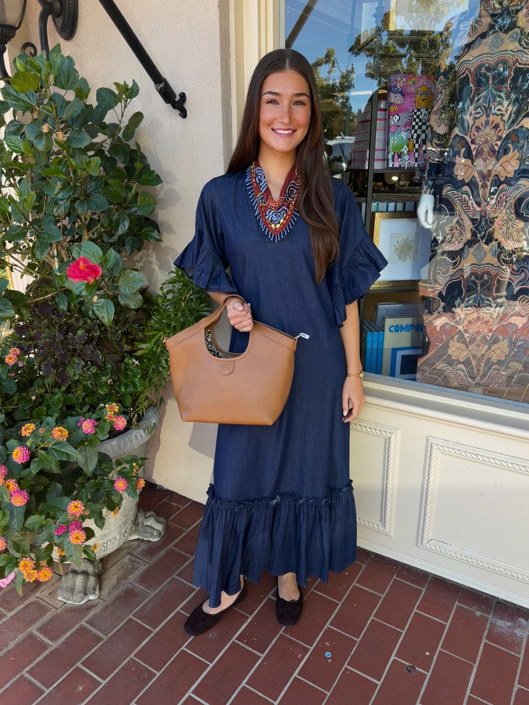 Soleil Maxi Dress | Denim