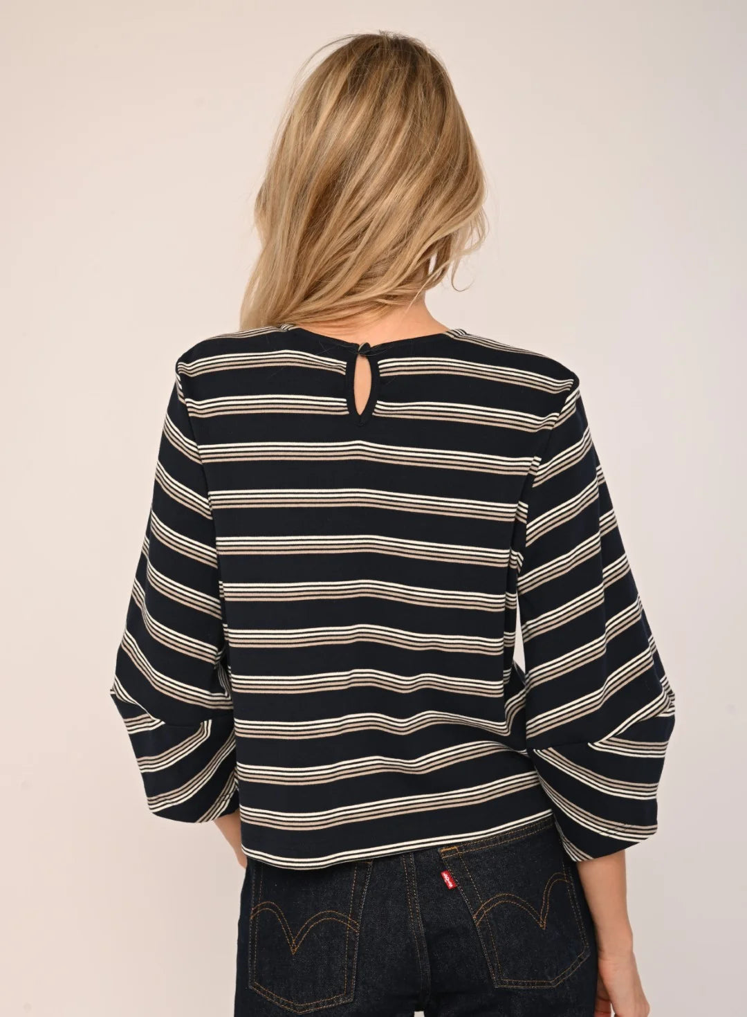Dream Top | Multi Stripe Navy