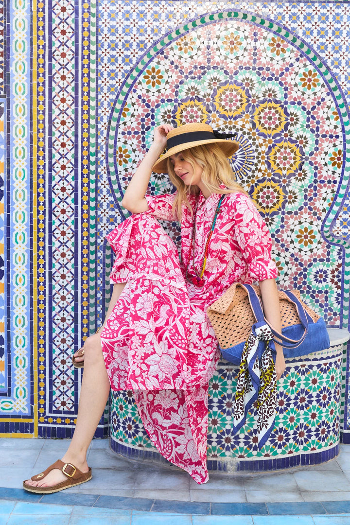 Farrah Long Kurta | Laika Magenta