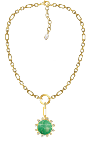 Odyssey Link Necklace | Green