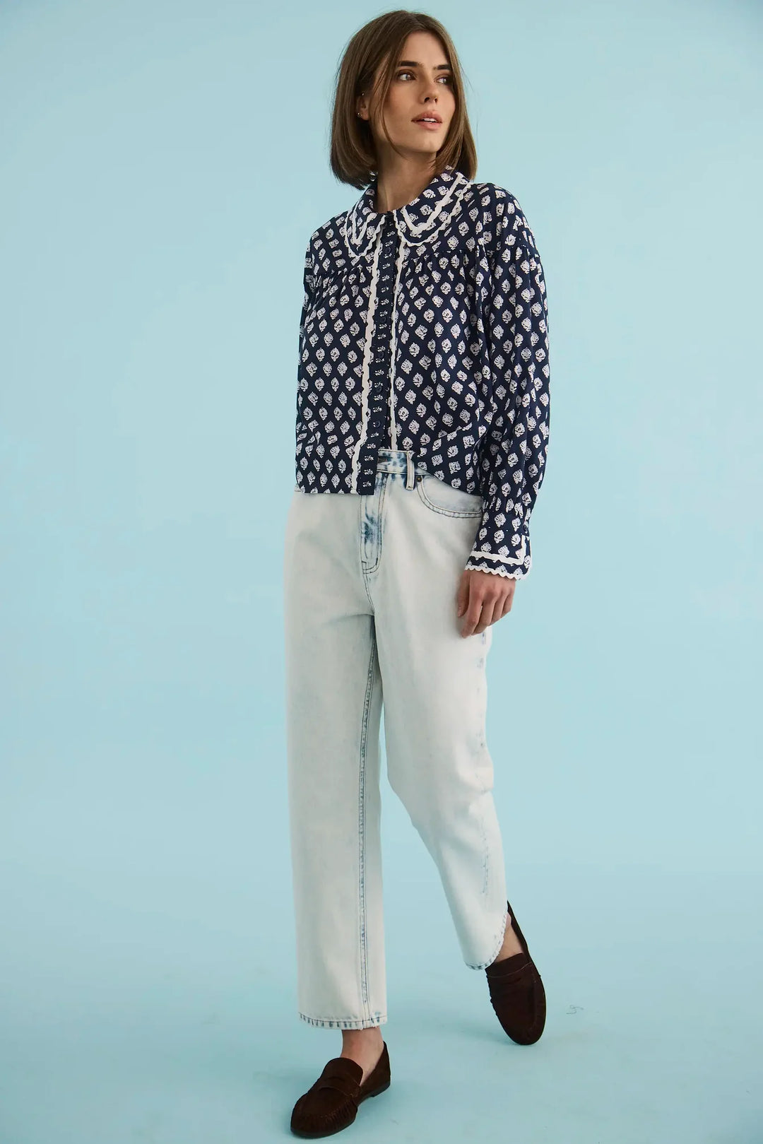 Finch Top | Thistle & Vine Blue