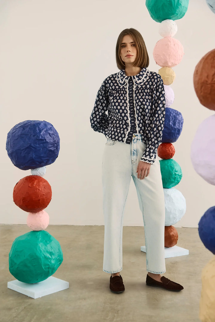 Finch Top | Thistle & Vine Blue