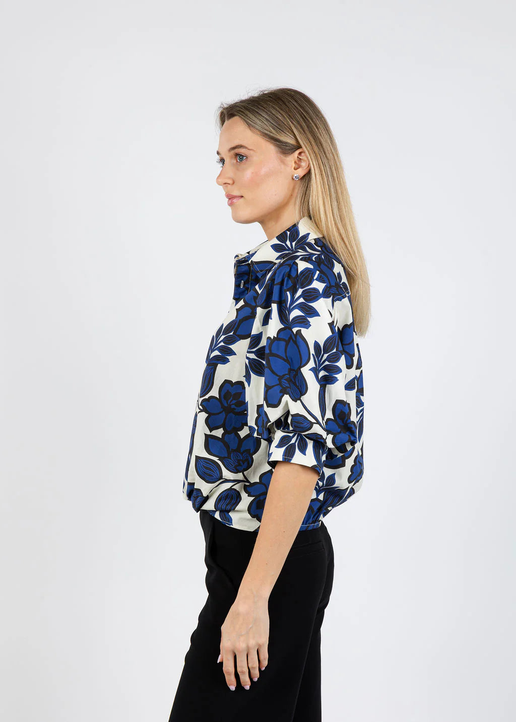 Bomba Top | Navy Roses