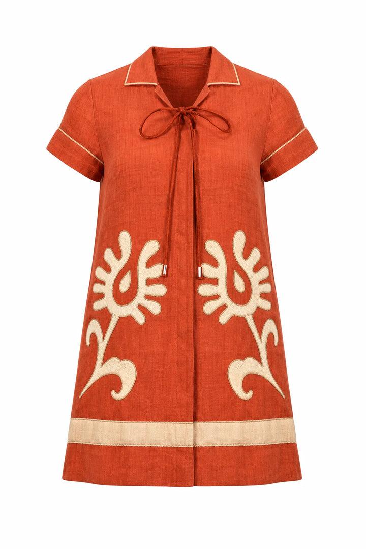 Florentine Short Dress | Oaxaca Rafia