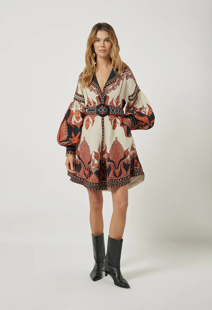 Florista Short Dress | Burnt Orange