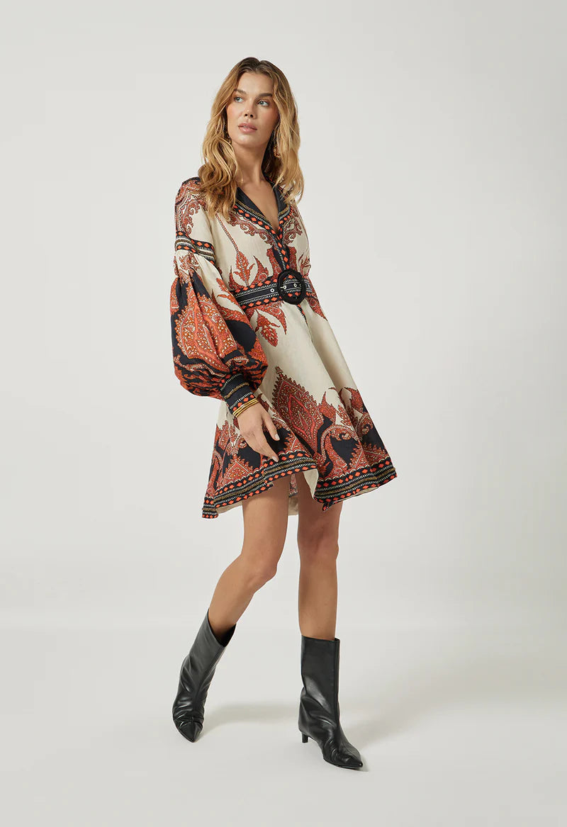 Florista Short Dress | Burnt Orange