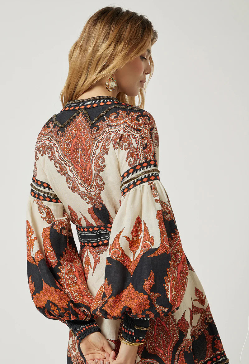 Florista Short Dress | Burnt Orange