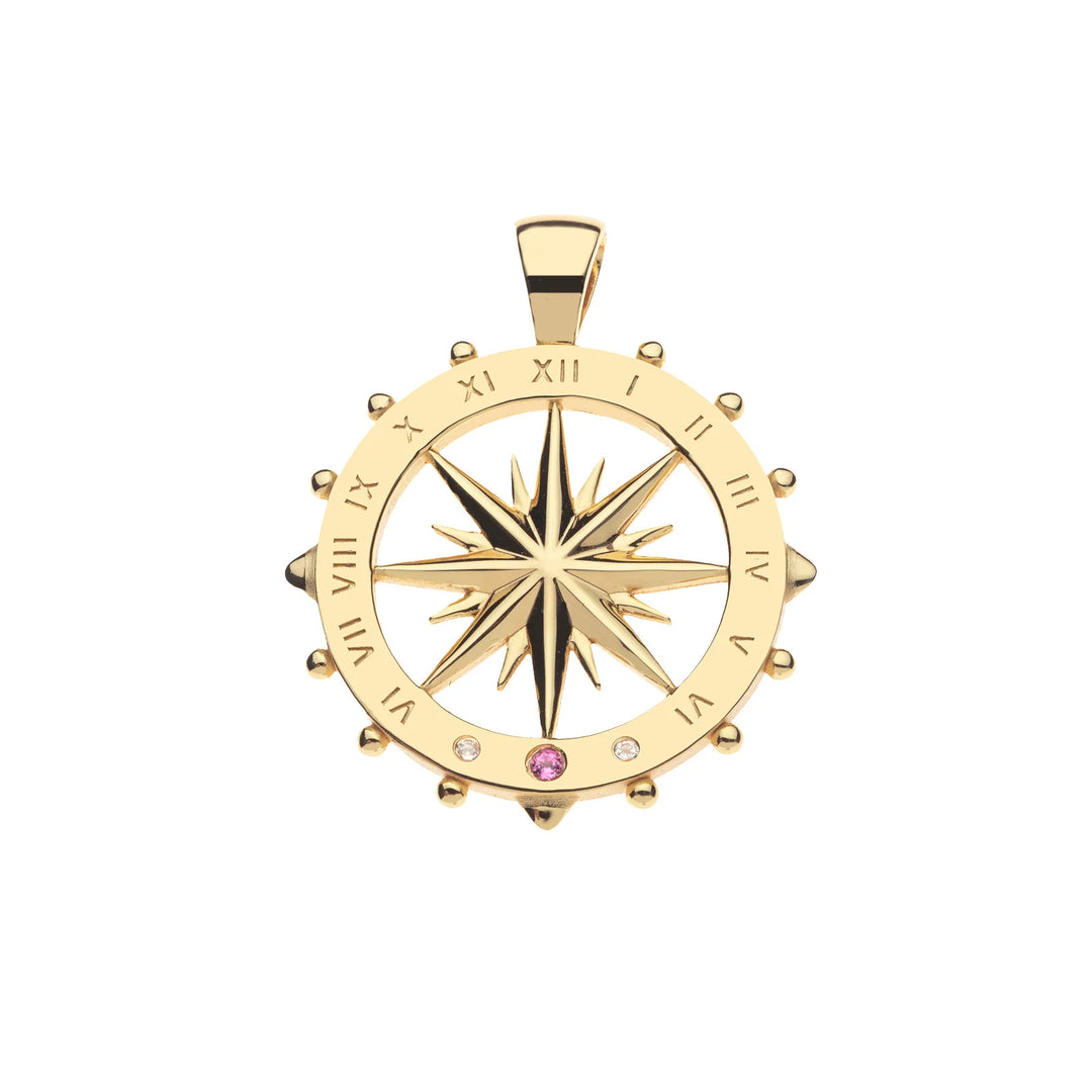 FOREVER Sundial Cutout Coin Pendant on 18" Drawn Link Chain