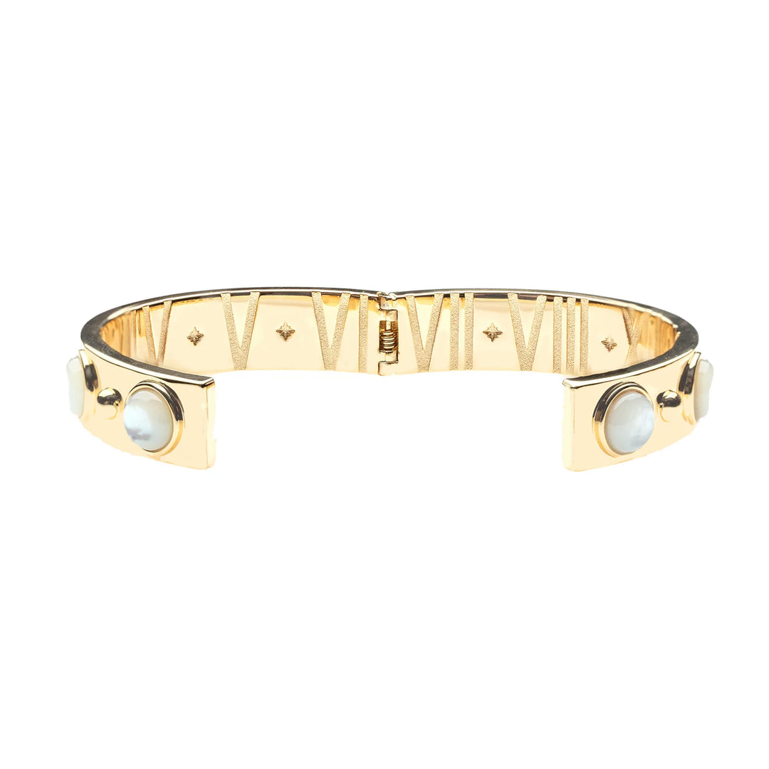 FOREVER Through All Time Cuff | Mother of Pearl