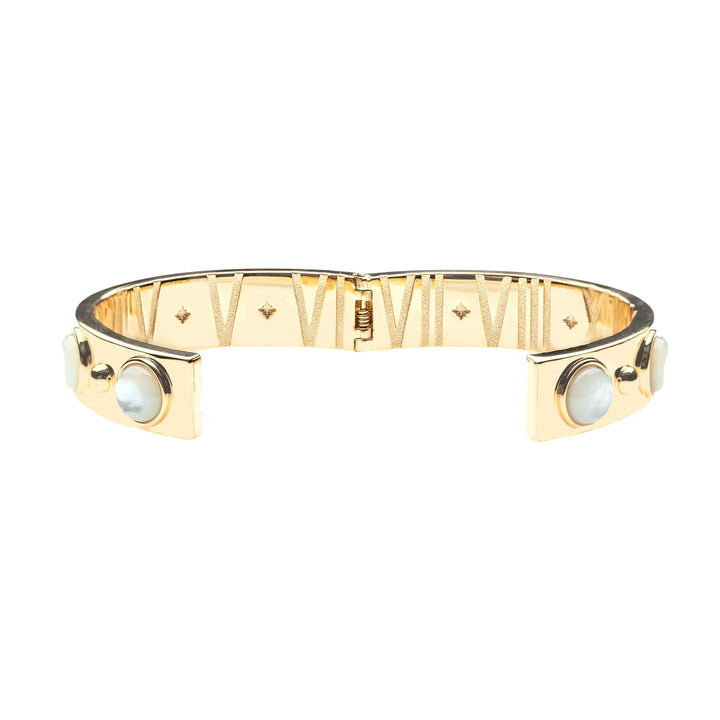 FOREVER Through All Time Cuff | Mother of Pearl