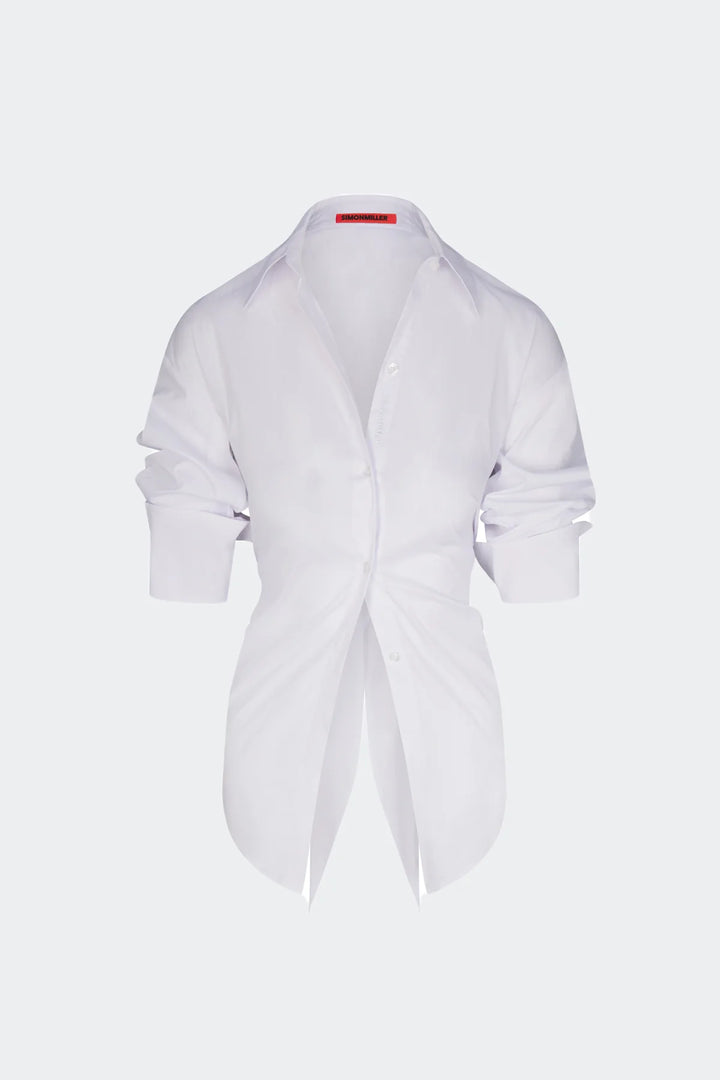 Loch Poplin Button Up | Macadamia