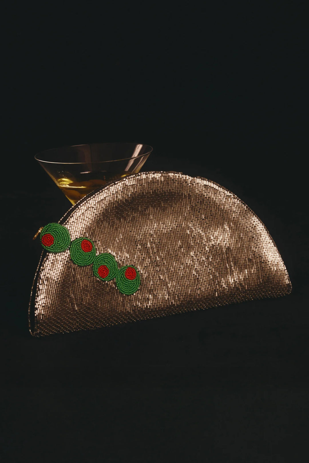Beaded Line Clutch | Dirty Martini
