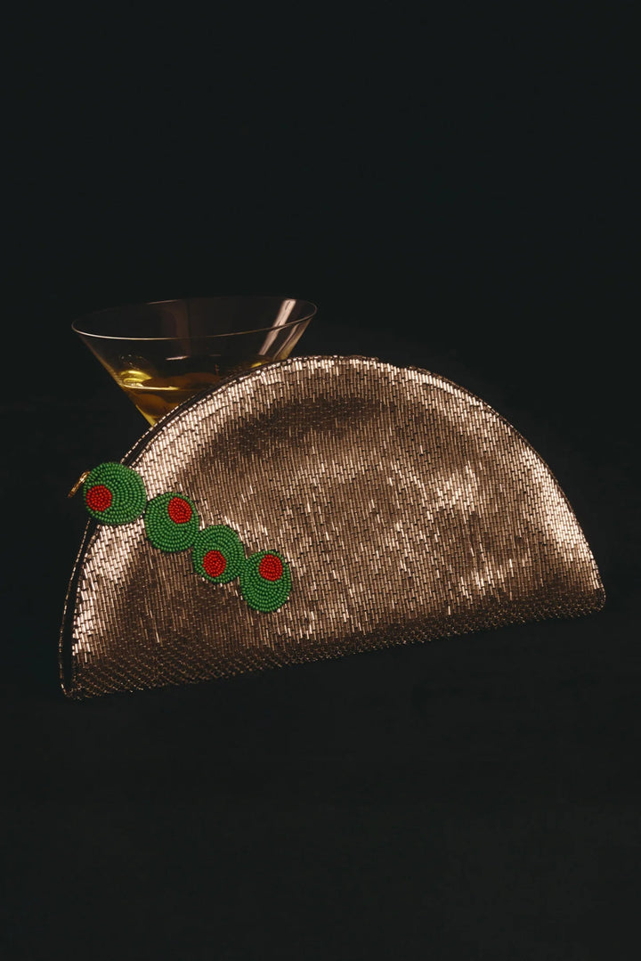 Beaded Line Clutch | Dirty Martini