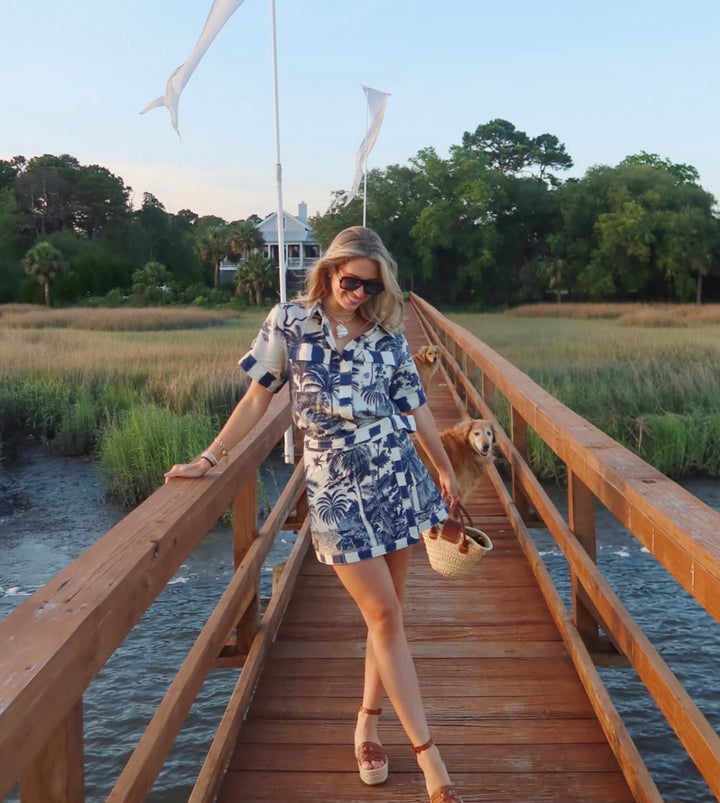 Hawkins Top | Bermuda Toile