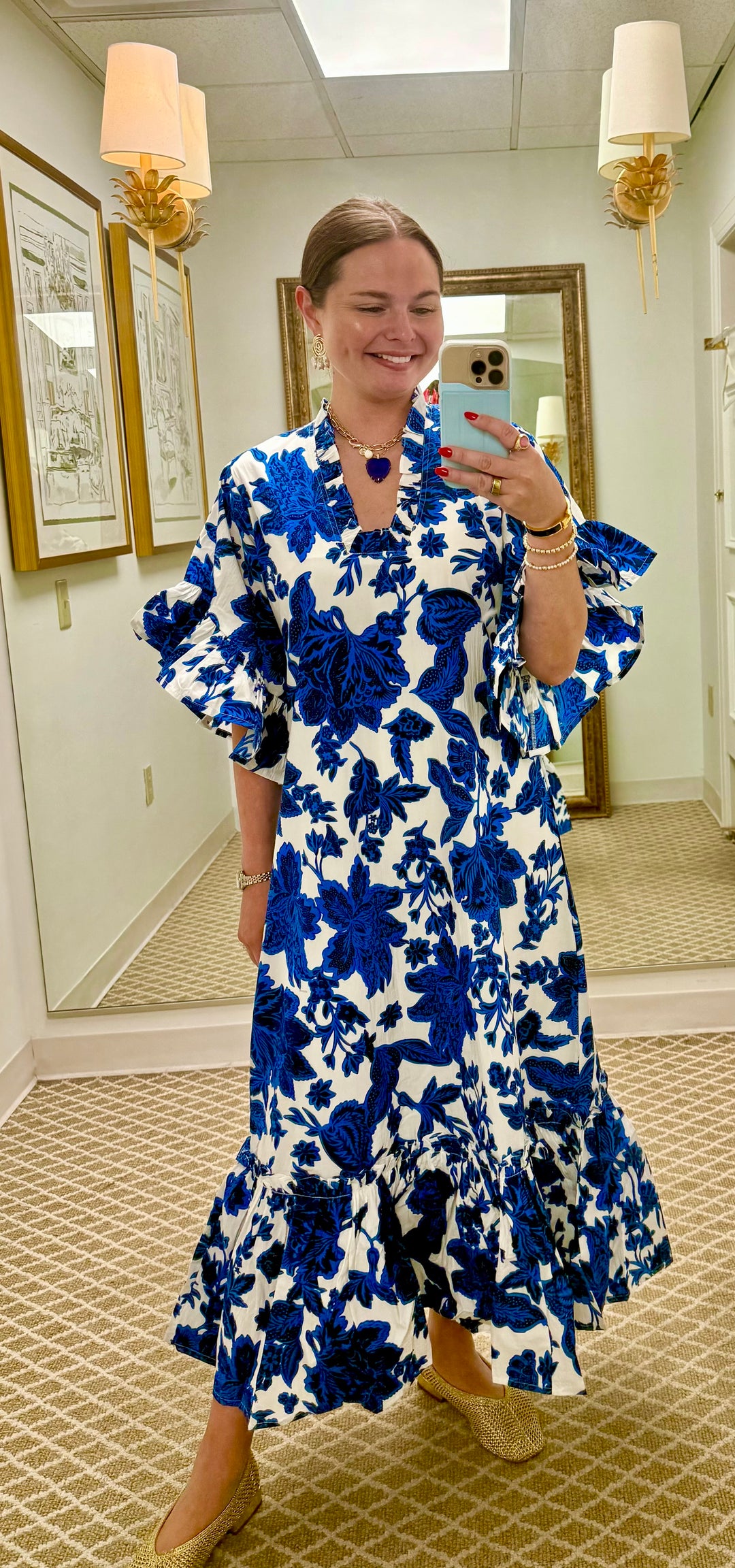 Soleil Maxi Dress | Blue Gordes
