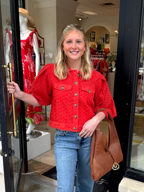 Judy Jacket | Lava Red