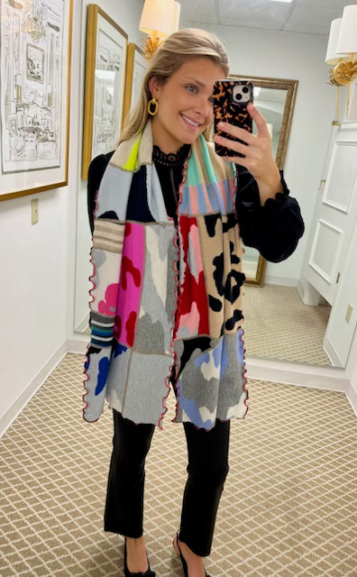 Unique Patchwork Scarf