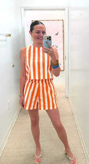 Crop Top in Sunny Stripes