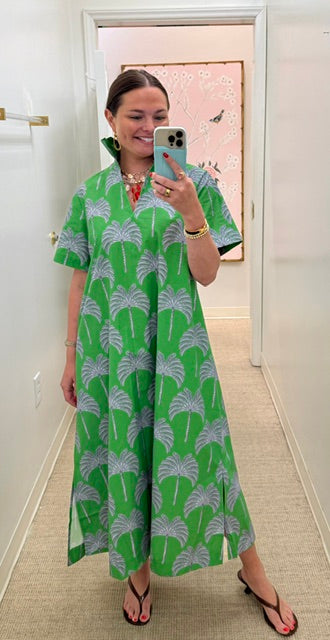 Georgia Palm Dress | Green