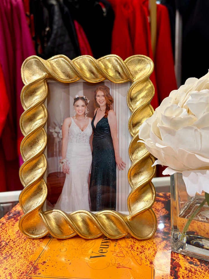 Spiral Twist Gold Leaf Frames | + Sizes