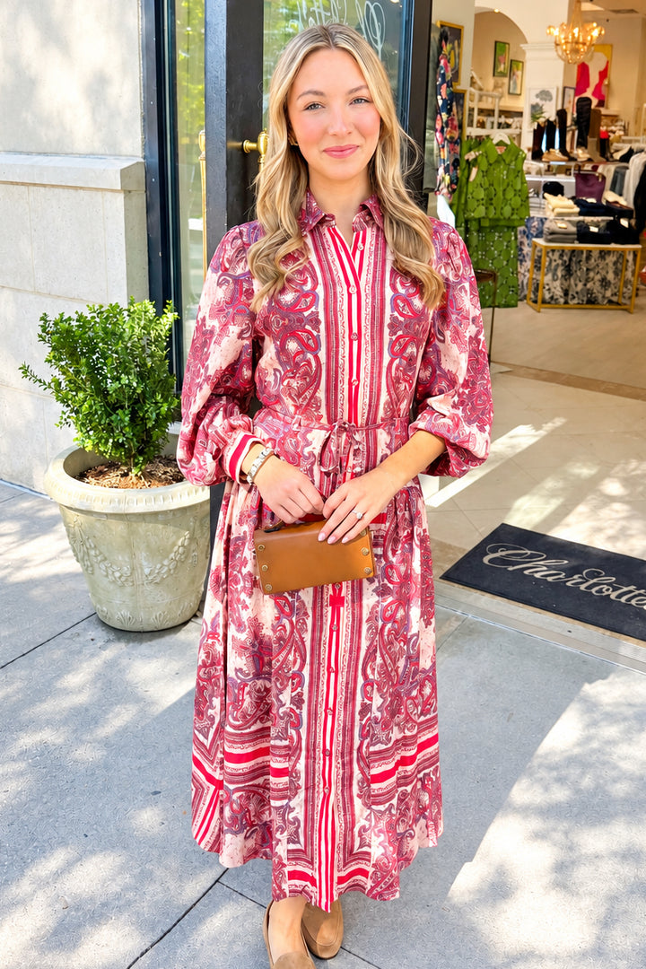 Kellen Dress | Hearts in Tandem Print