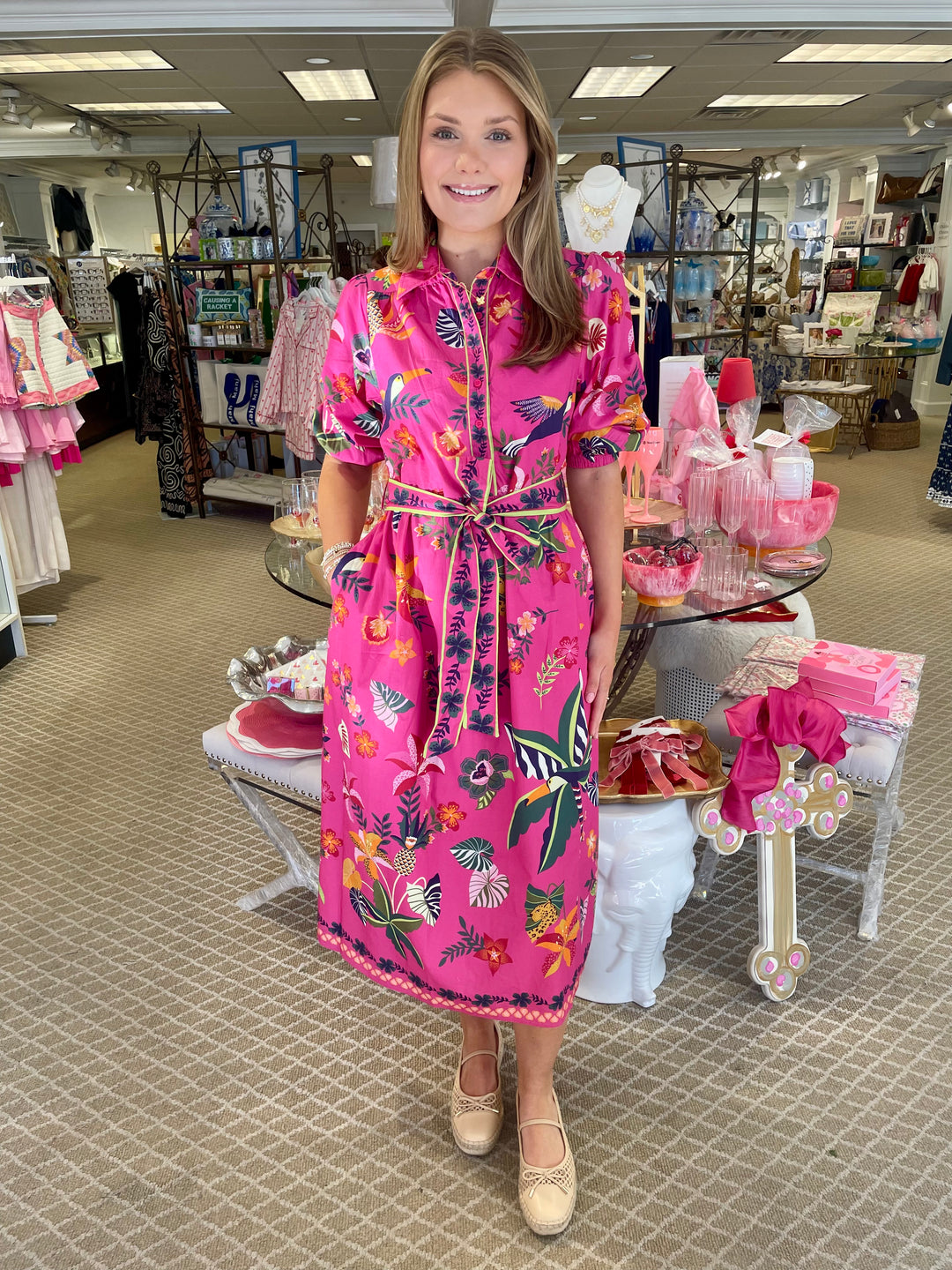Remi Dress | Raspberry Bloom