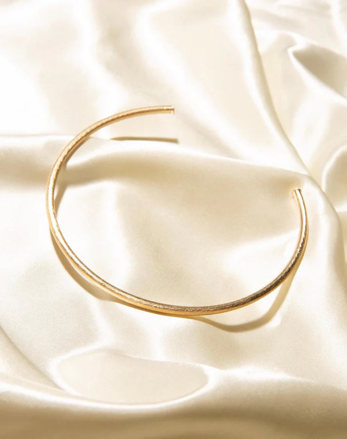 Natalie Collar | Brushed 18K Gold Plated