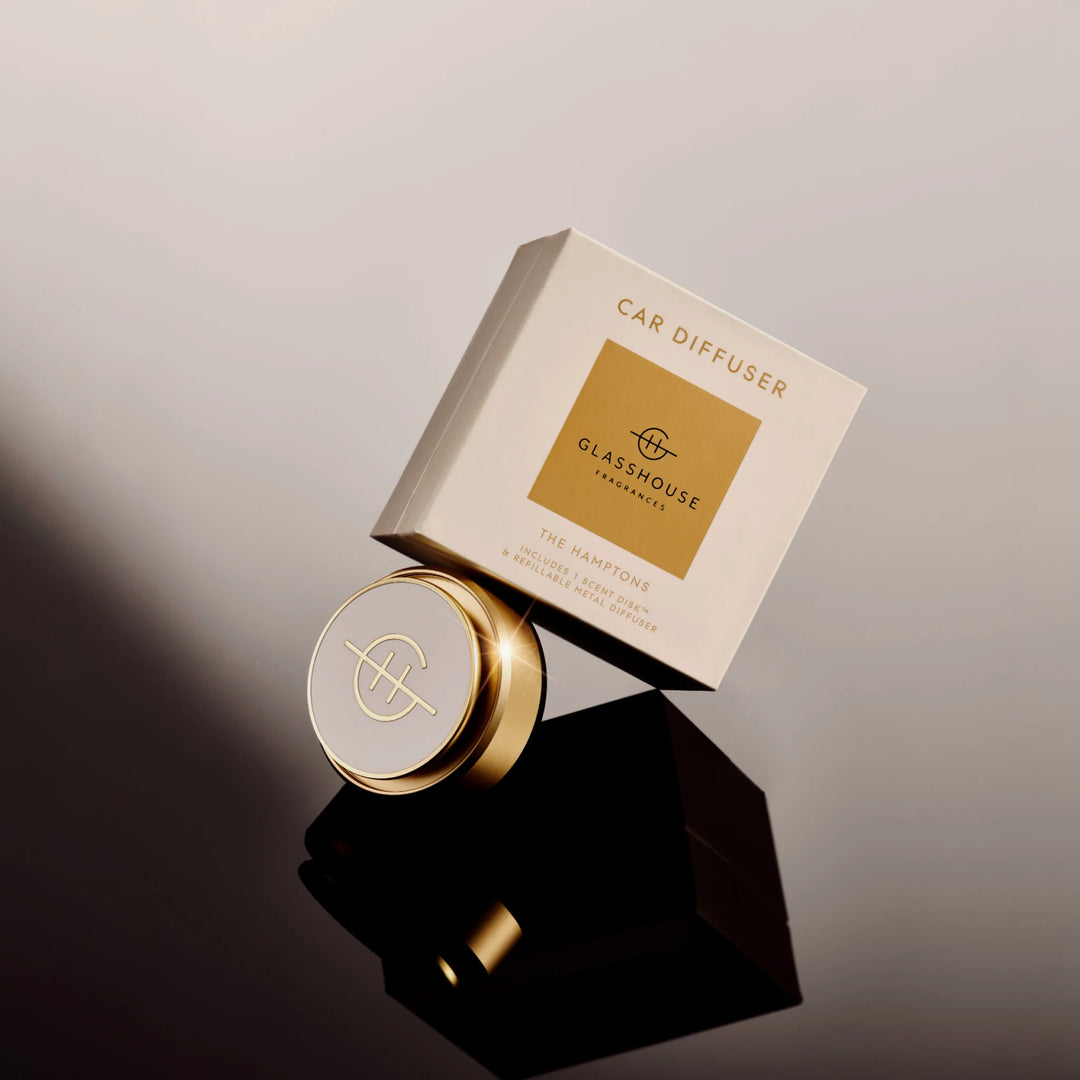 Glasshouse Gold Car Diffuser | The Hamptons