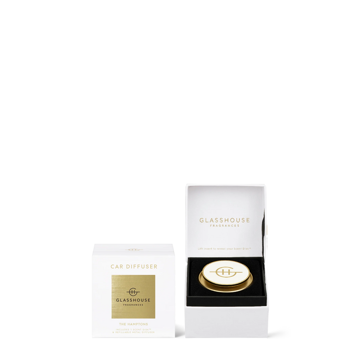 Glasshouse Gold Car Diffuser | The Hamptons