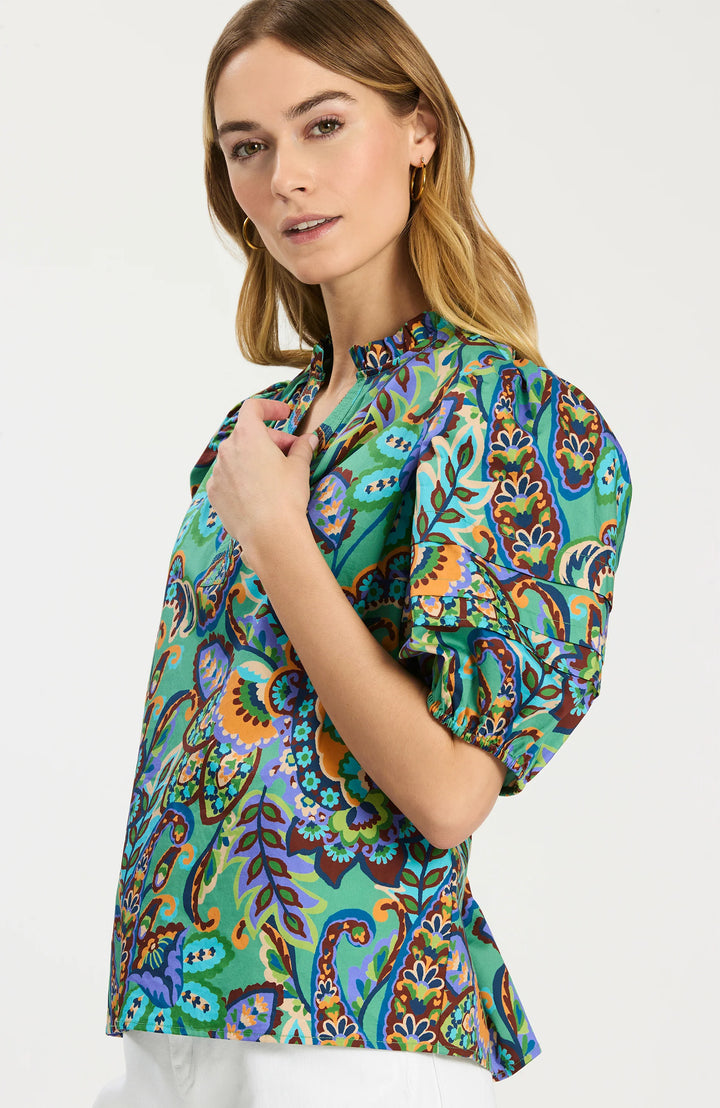 Jenna Top | Fiesta Paisley