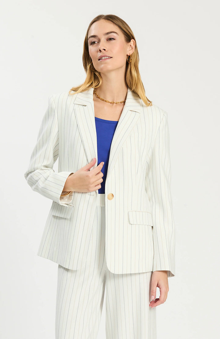 Emmie Blazer | St. Simons Stripe - Charlotte's Inc