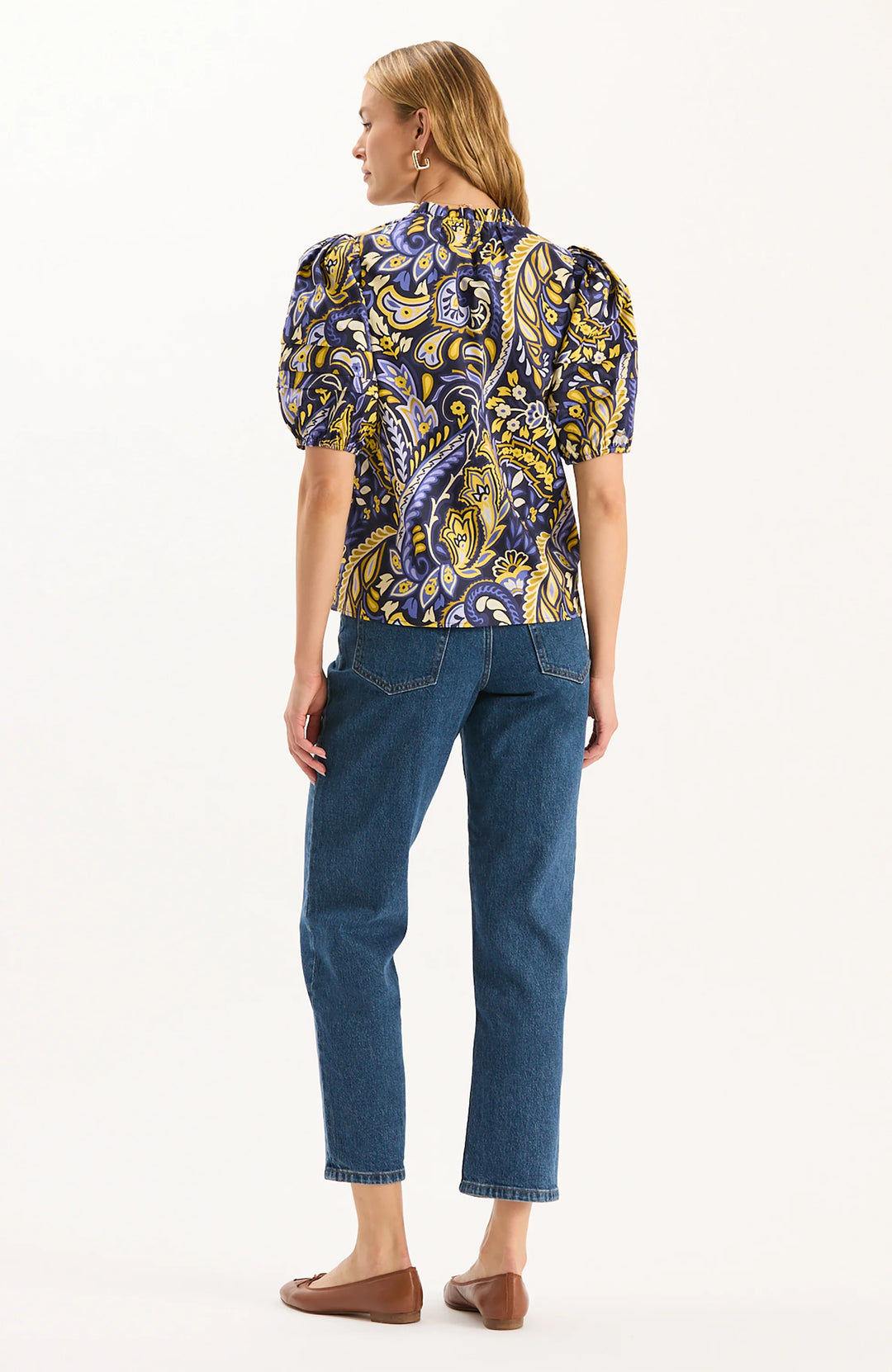 Jenna Cotton Top | Sugar Plum Paisley