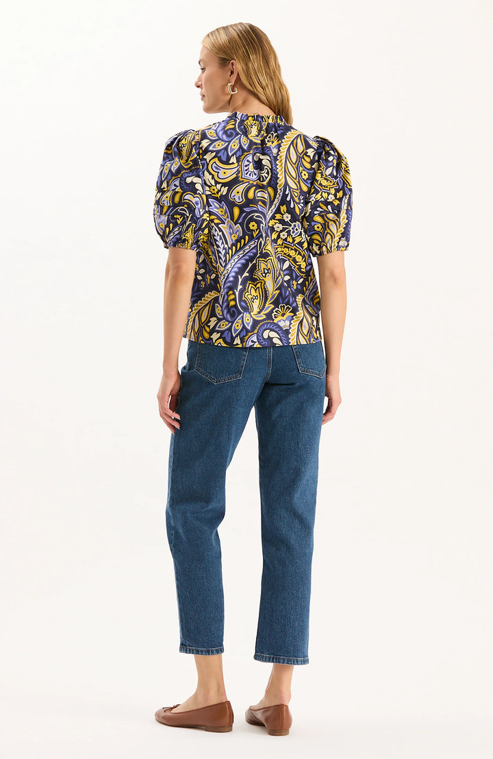 Jenna Cotton Top | Sugar Plum Paisley