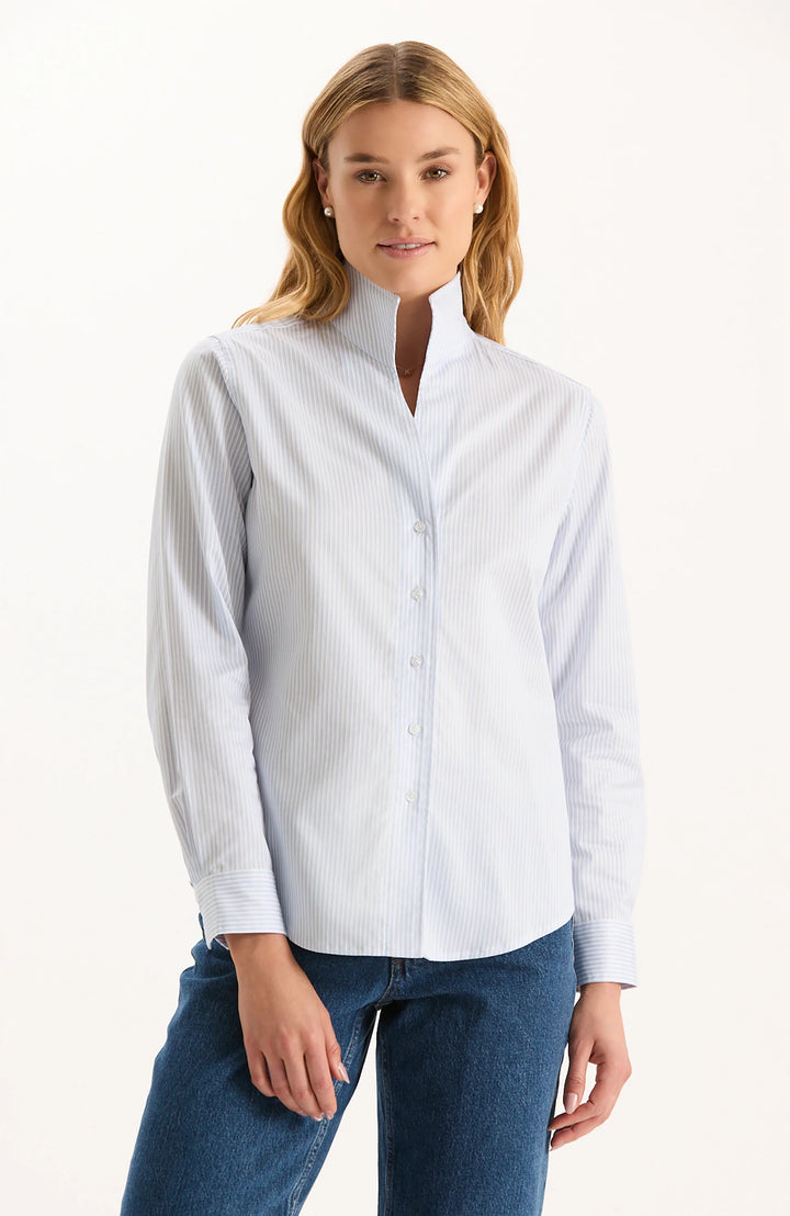Natalie Shirt | Blue Stripes