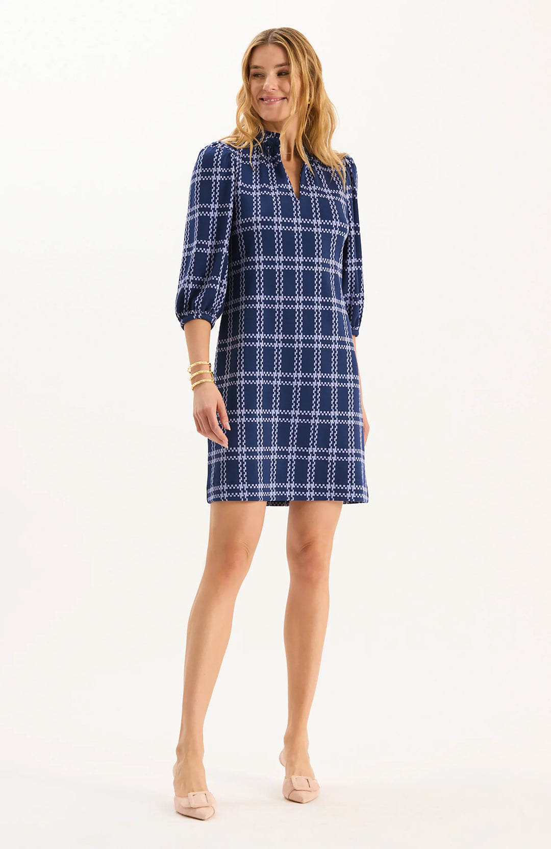 Sherri Knit Dress | Navy Sweet Lavender