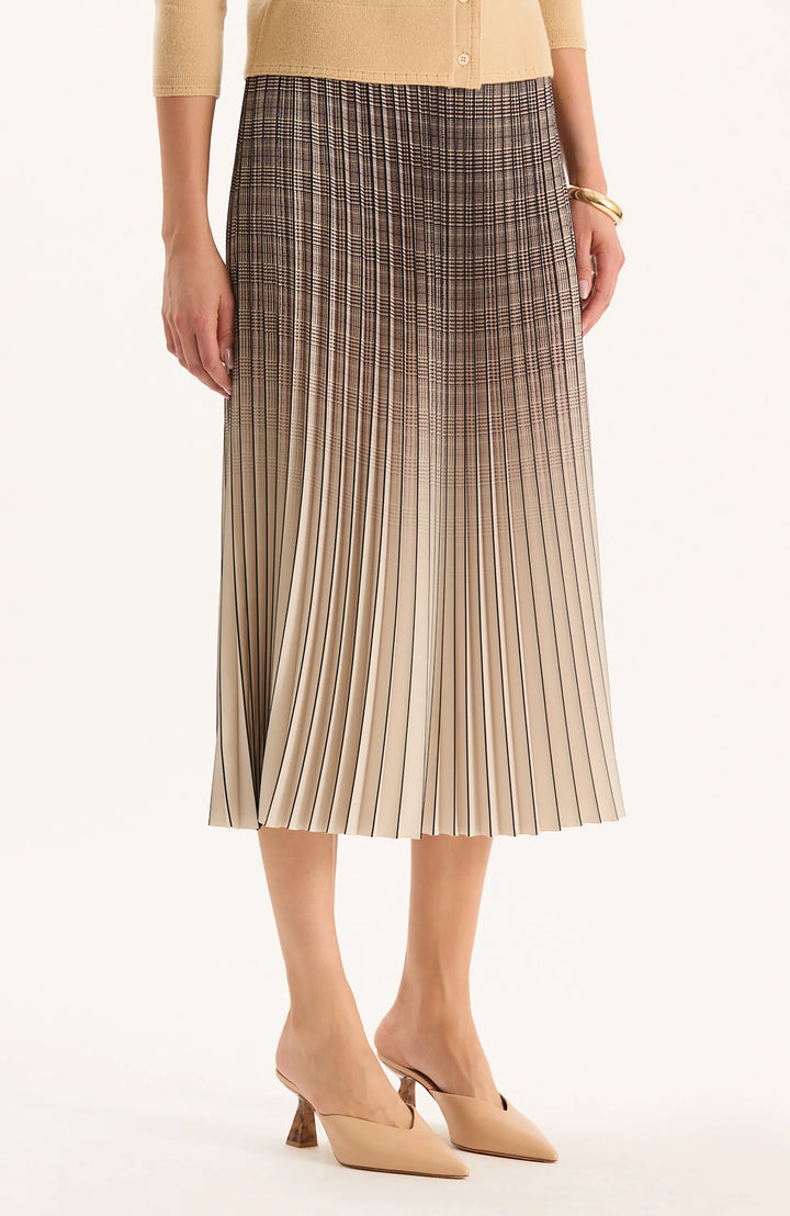 Cara Pleated Skirt | Hombred Plaid