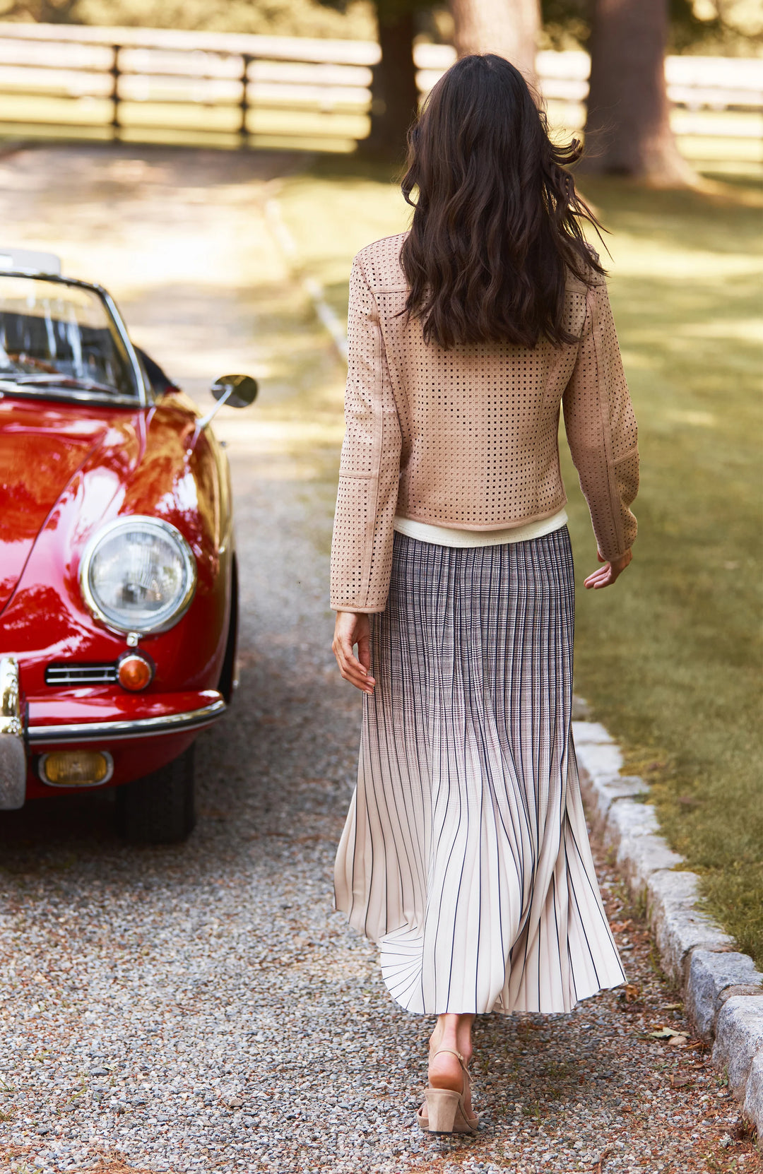 Cara Pleated Skirt | Hombred Plaid
