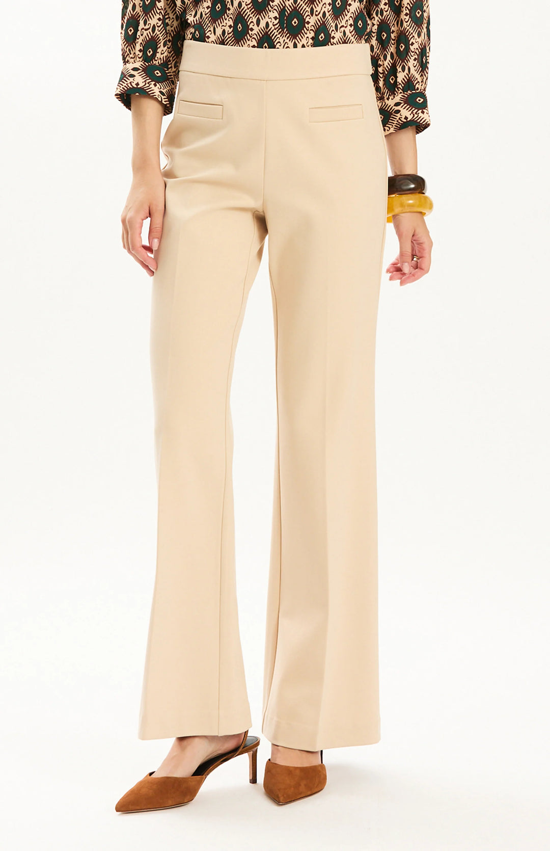 Marilyn Knit Ponte Pant | Fawn