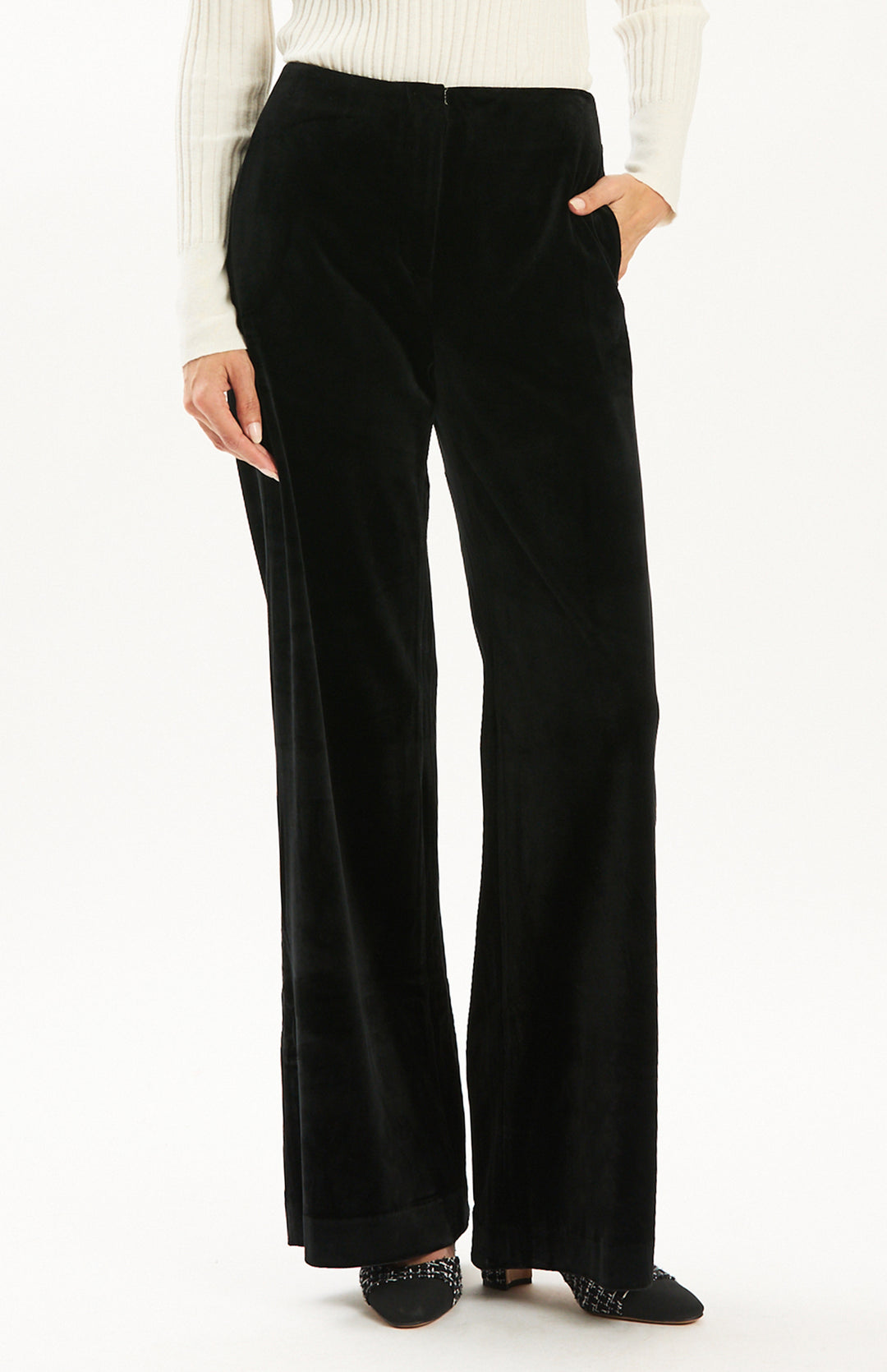 Kathy Velvet Pant | Black