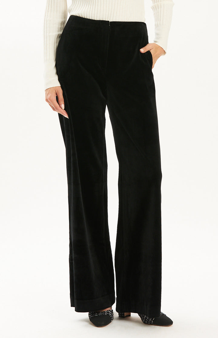 Kathy Velvet Pant | Black