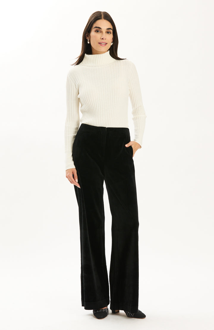 Kathy Velvet Pant | Black